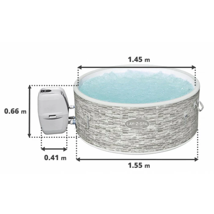 Spa Semi-rigide Bestway Lay-Z-Spa VANCOUVER AirJet Plus 5 Places – Image 6